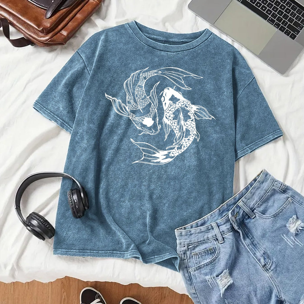 T-shirt grande taille, toucher naturel — composition : 64% Coton, 36% Polyester
