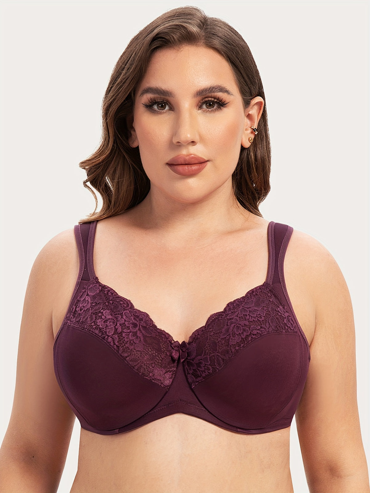 Soutien-gorge emboîtant grande taille — Dentelle florale