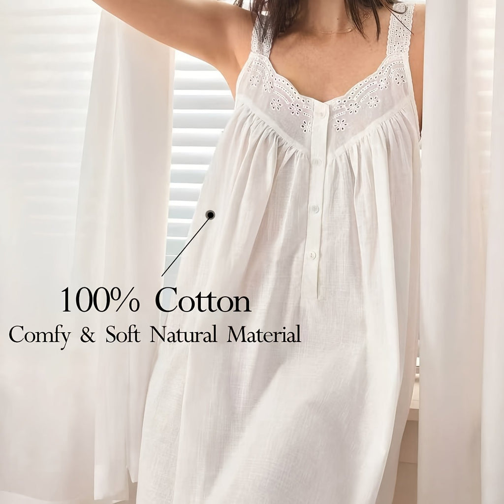 Robe grande taille en dentelle, toucher naturel — matière : coton