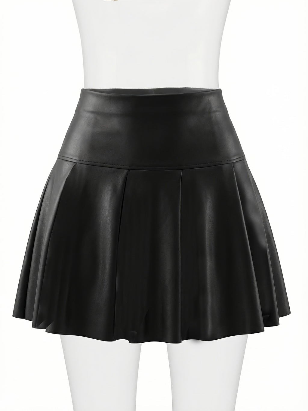 Jupe grande taille, coupe évasée, fermeture zippée, détail du tissu