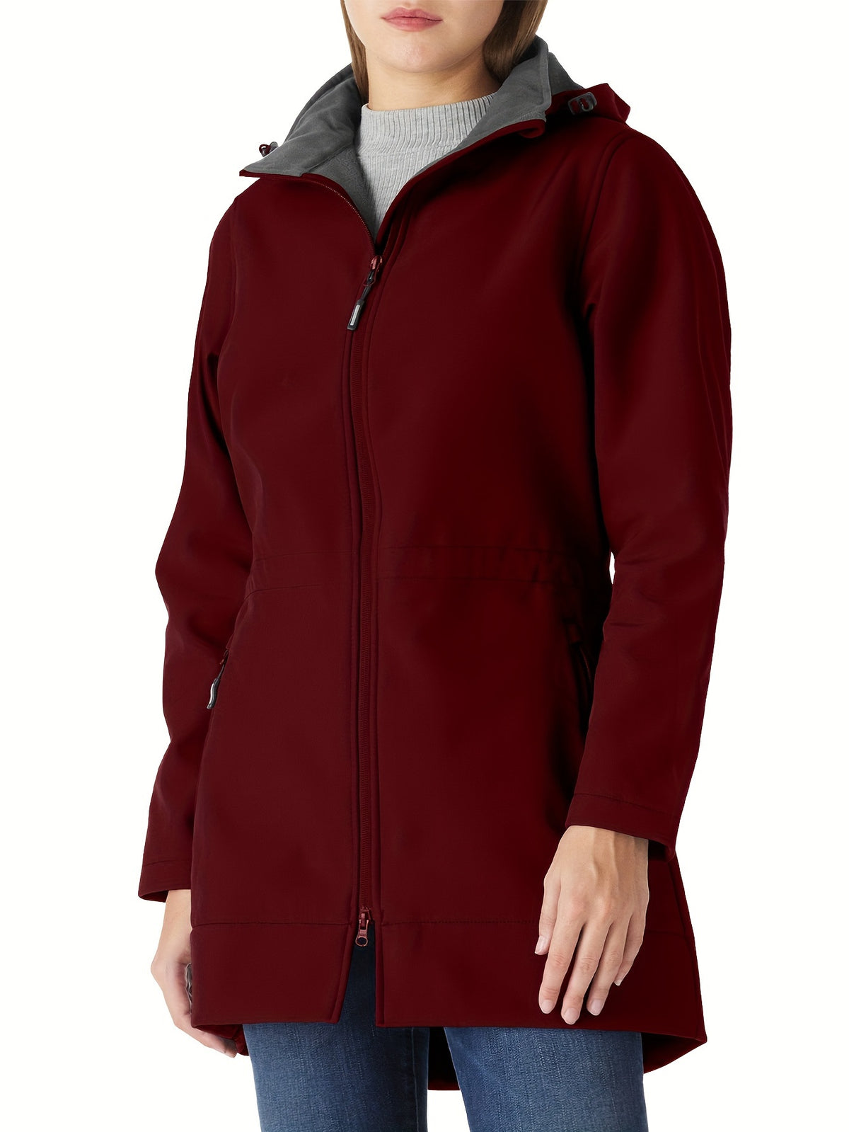 Veste grande taille, capuche, chaleur d'hiver, coupe-vent, autre coloris