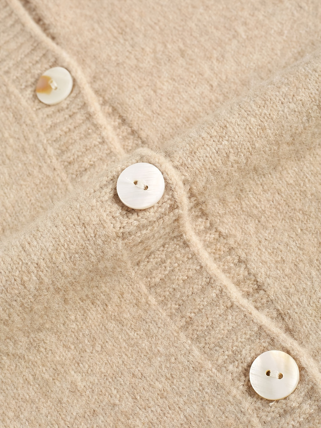 Cardigan grande taille à rayures, coupe oversize, col rond, chaleur d'hiver, visuel produit