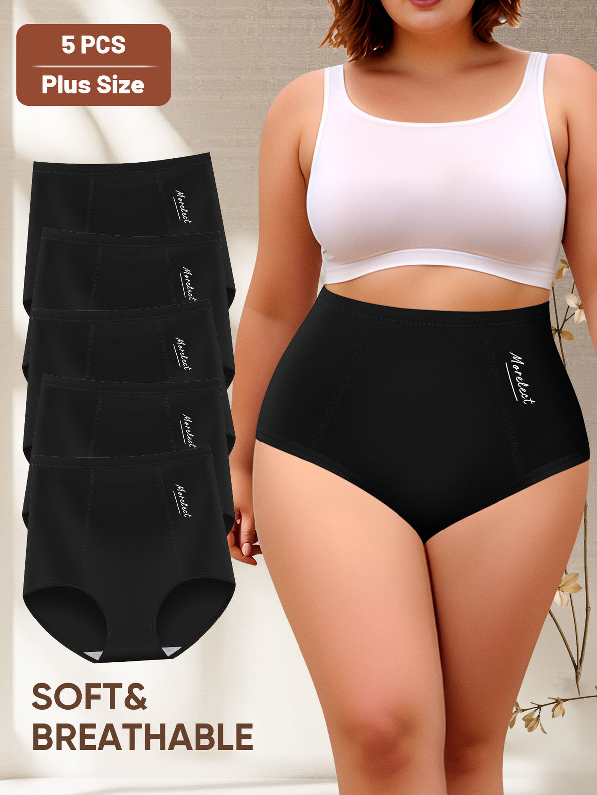 Ensemble grande taille, toucher naturel, effet gainant, vu de dos