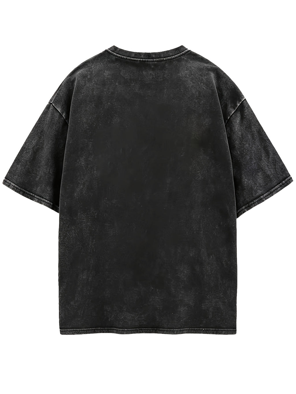 T-shirt grande taille à imprimé géométrique, coupe oversize, toucher naturel, porté de face