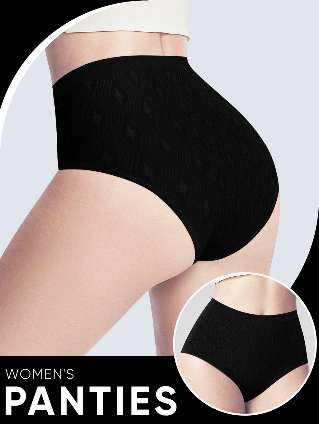 Ensemble grande taille, toucher naturel, effet gainant, allure élégante, vu de dos
