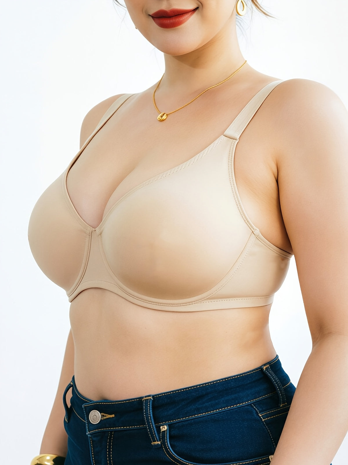 Soutien-gorge grande taille — Deux tissus et zéro relief