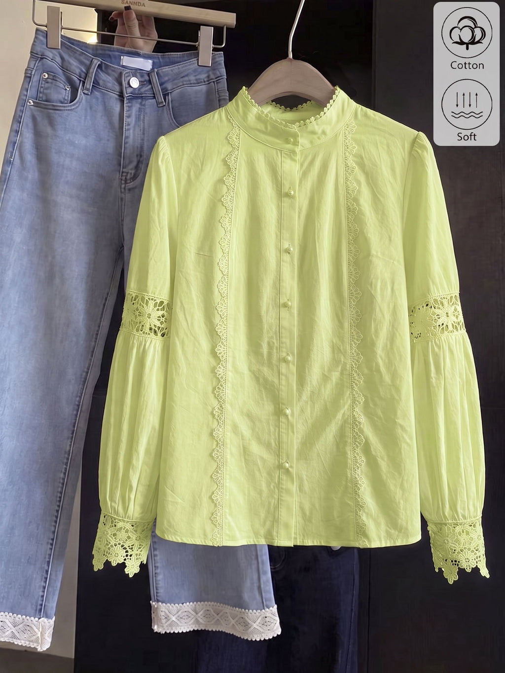 Blouse grande taille, porté de face