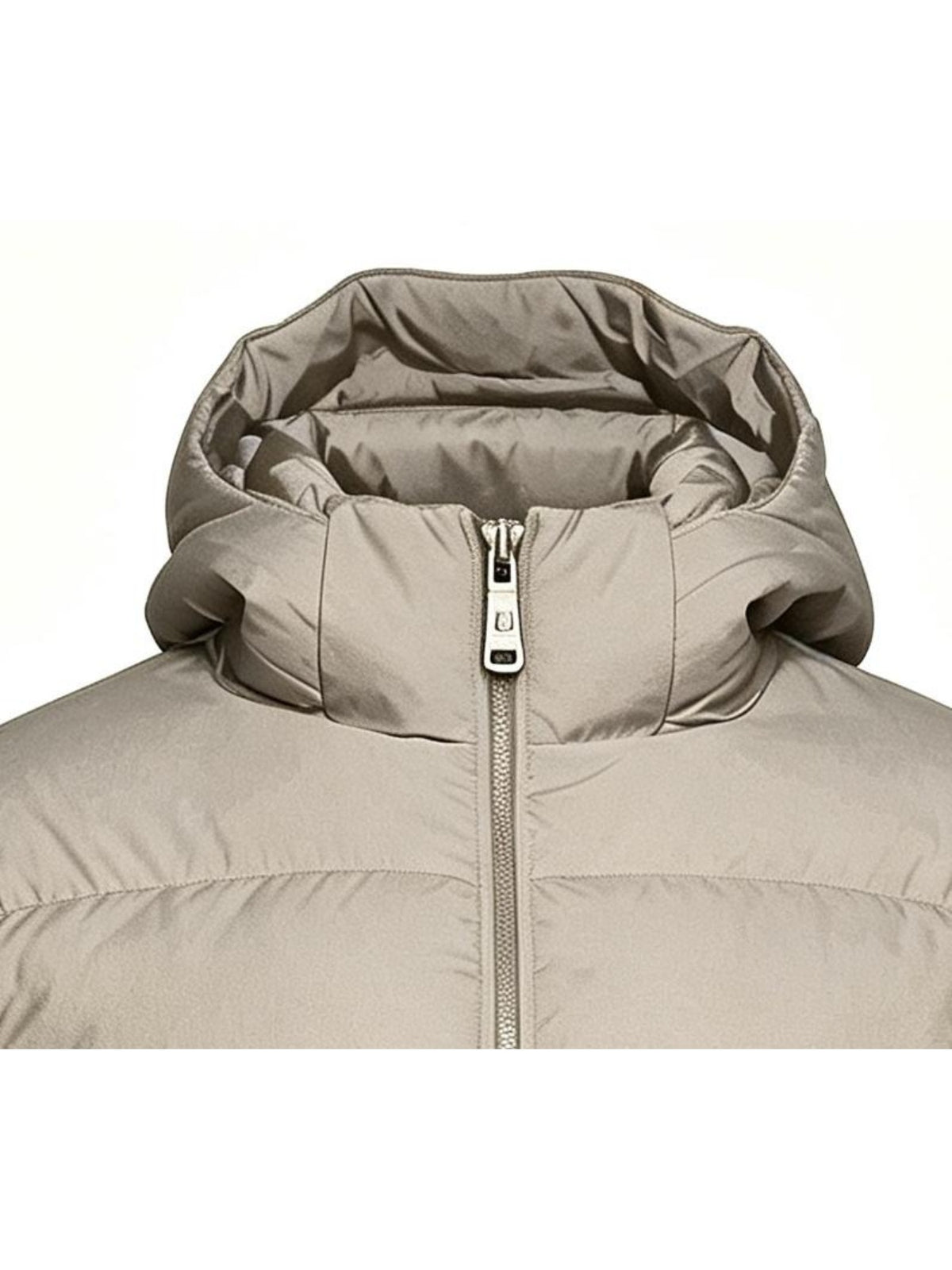 Manteau grande taille, coupe ample, poches plaquées, capuche — composition : 95% Polyester, 5% Élasthanne Image