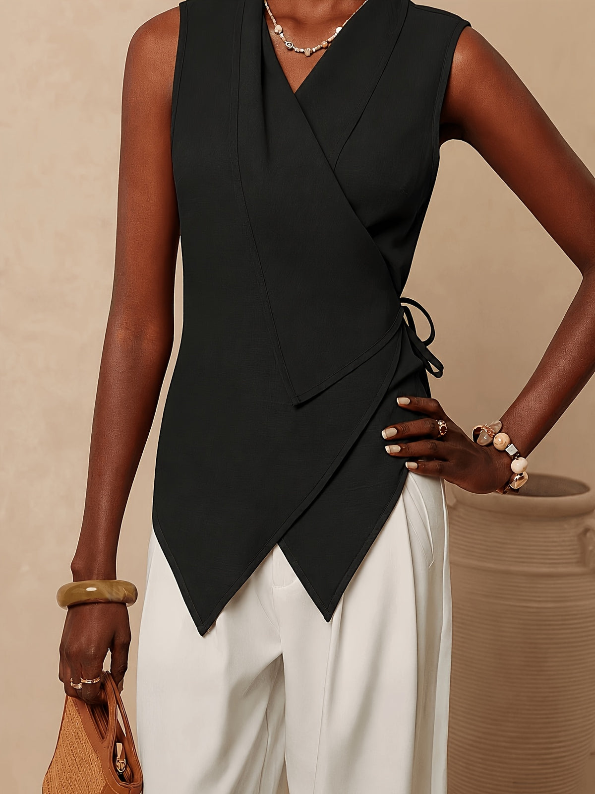 Chemise grande taille, col V Image