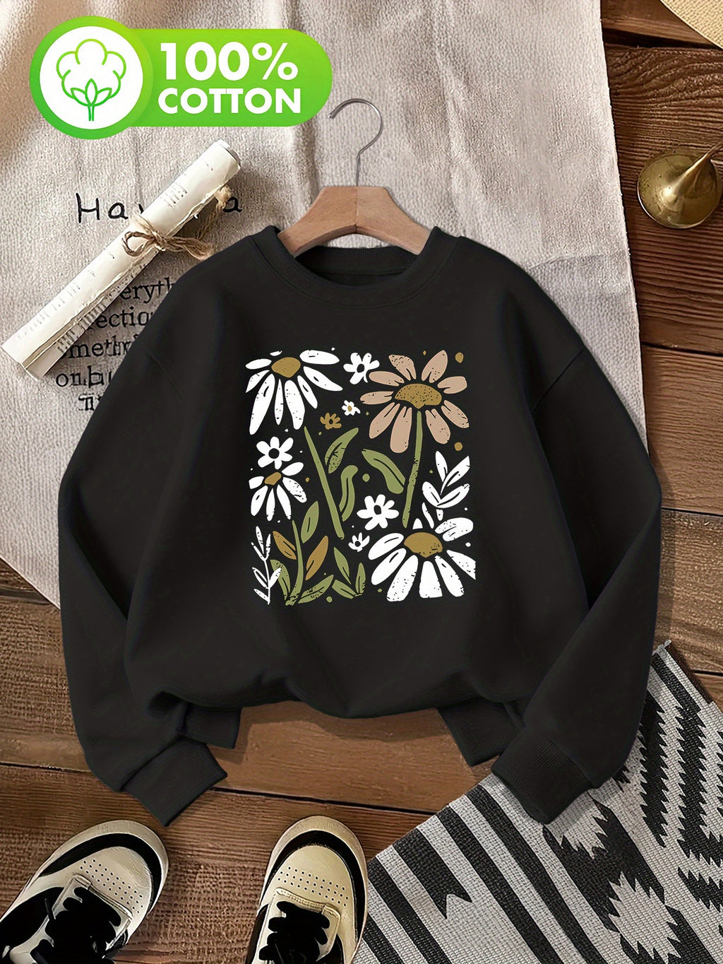 Pull grande taille, col rond, toucher naturel, chaleur d'hiver, vu de dos