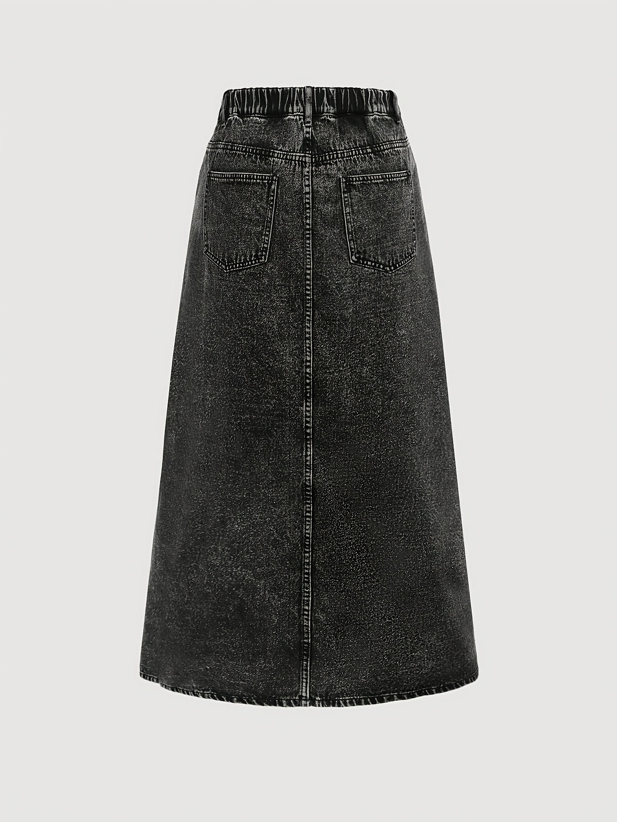 Jupe grande taille, fente, tenue franche