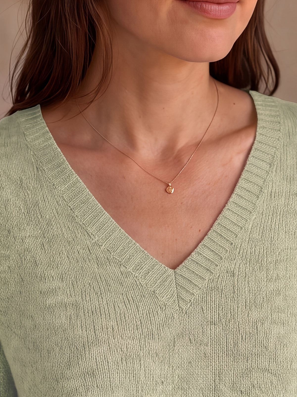 Pull grande taille en laine, coupe ample, manches longues, tenue chaude Image