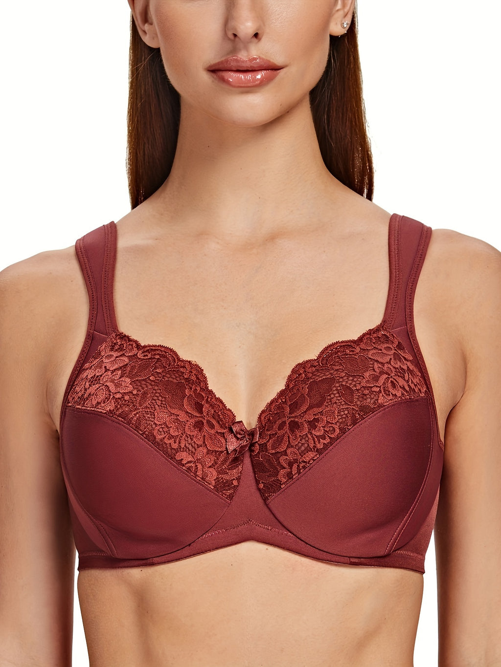 Soutien-gorge emboîtant grande taille — Dentelle florale