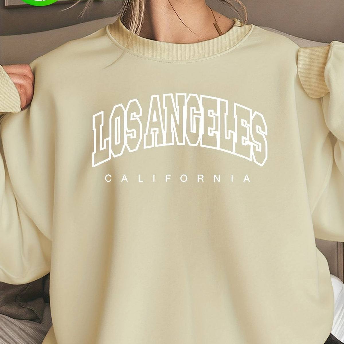 Sweat grande taille, col rond, capuche, toucher naturel — matière : coton