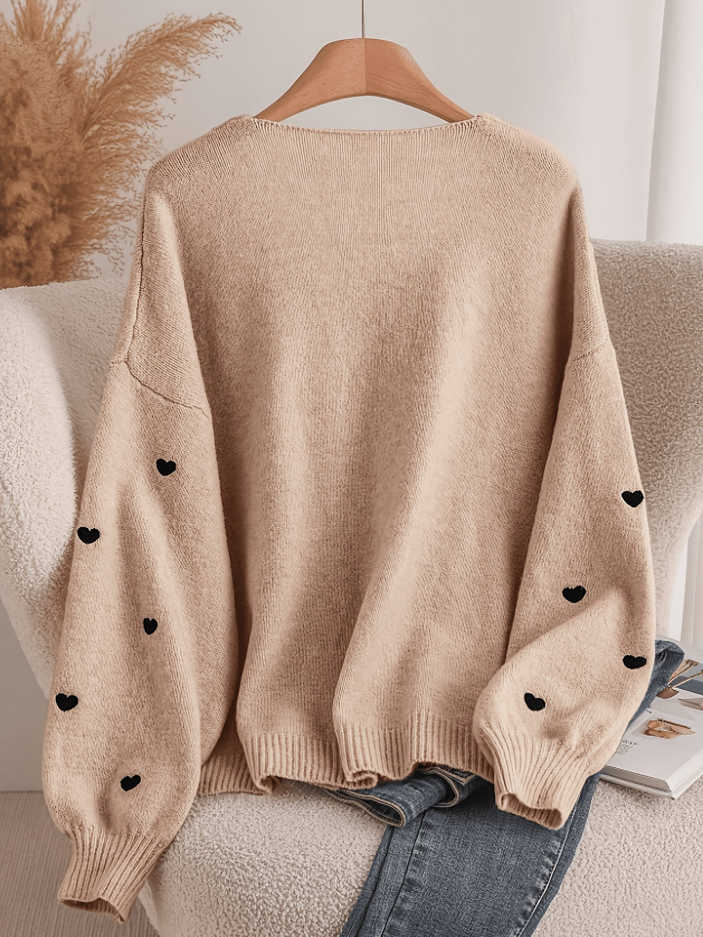 Cardigan grande taille à rayures, coupe oversize, col rond, cordon de serrage, tissu opaque