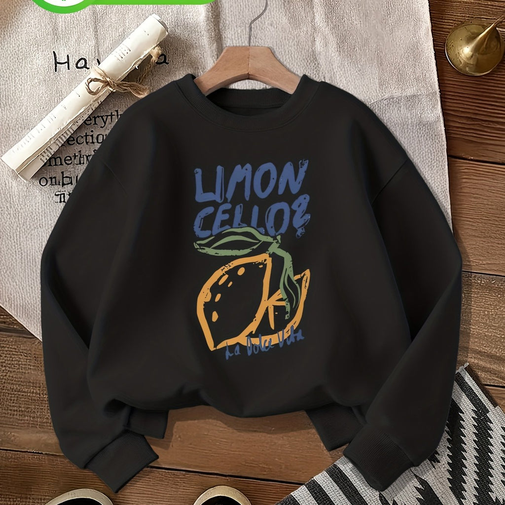Sweat grande taille, col rond, capuche, toucher naturel — composition : 100% Coton