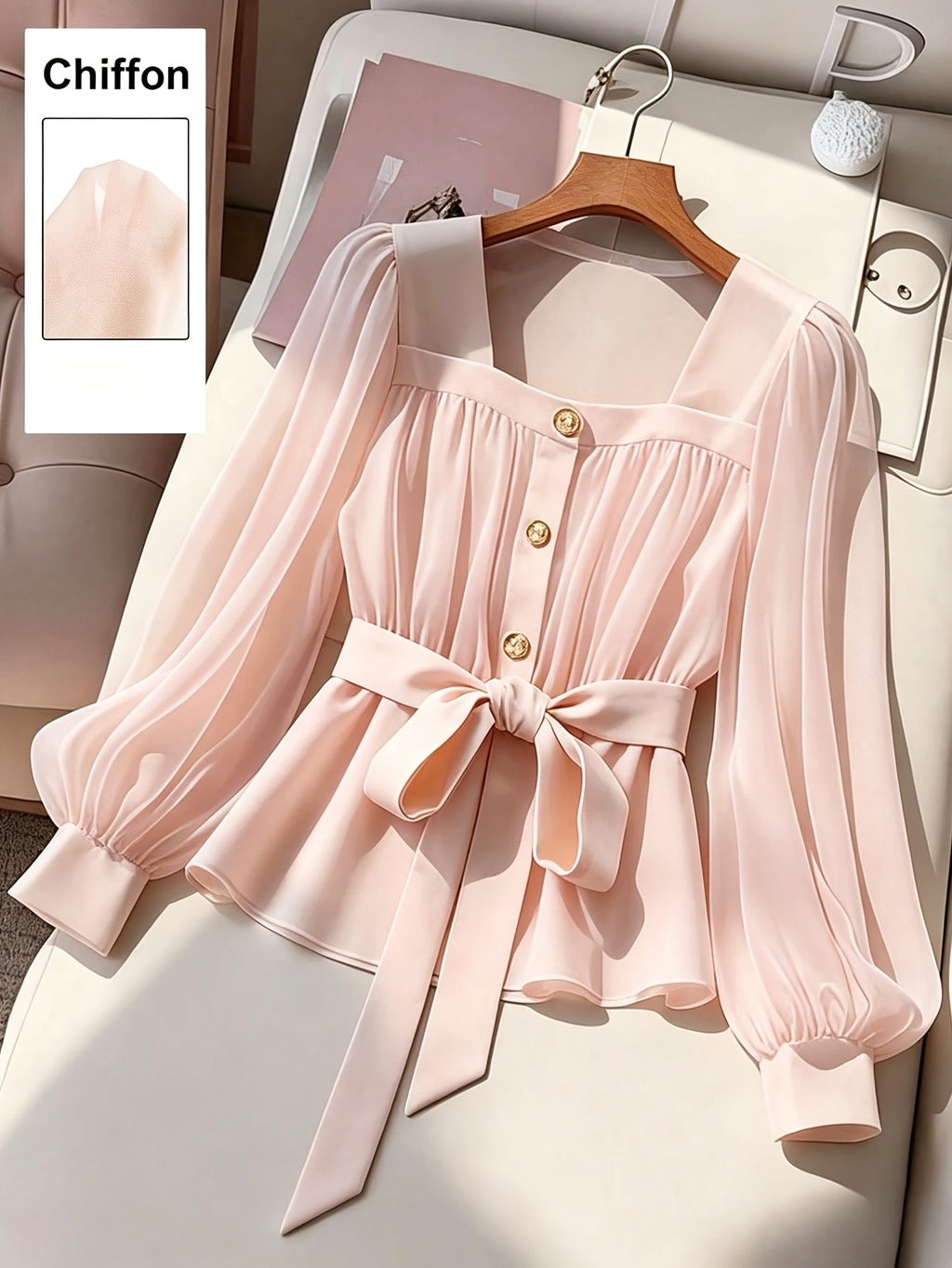 Top grande taille, ceinture assortie, mise en situation
