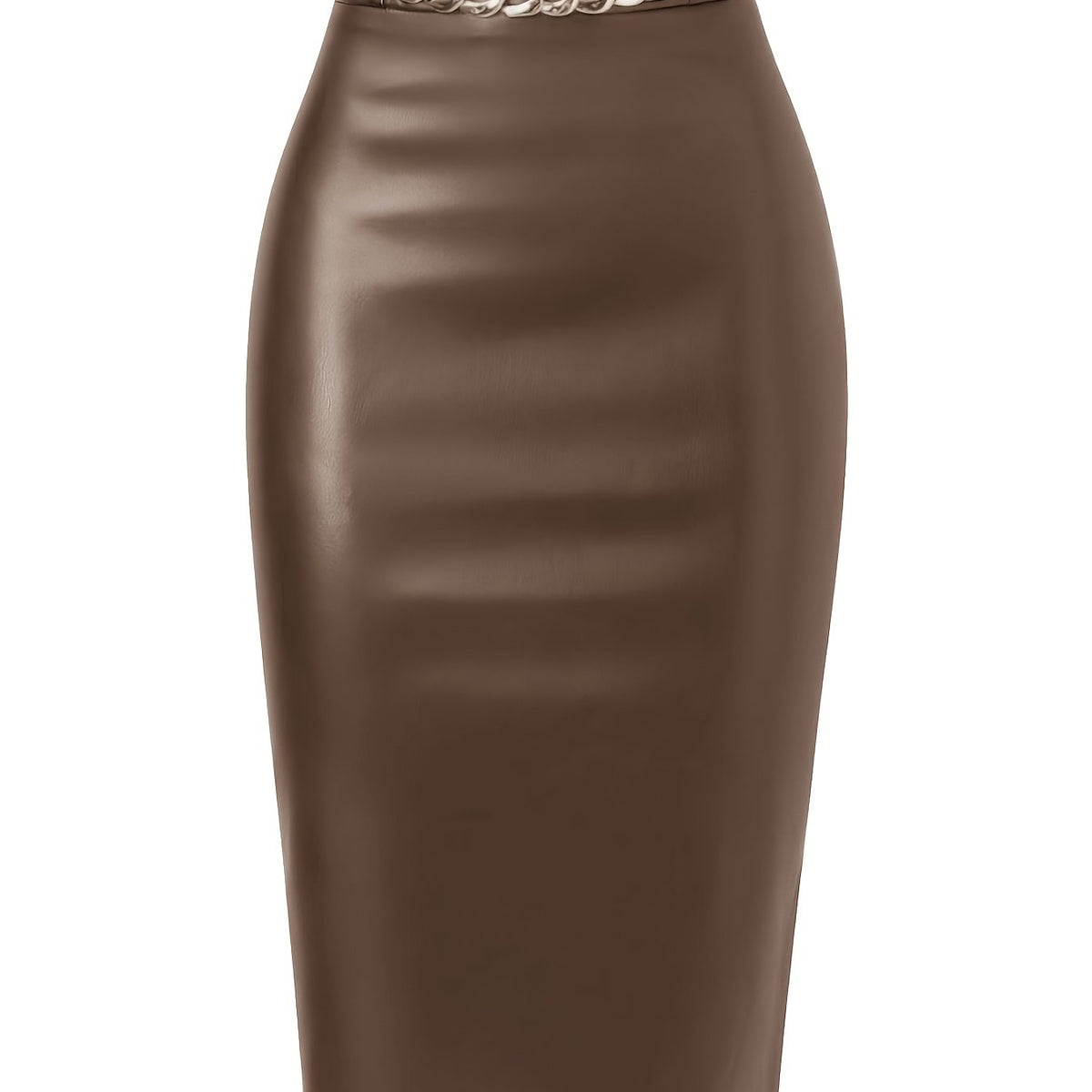 Jupe grande taille, coupe droite, toutes saisons — composition : 100% Polyester