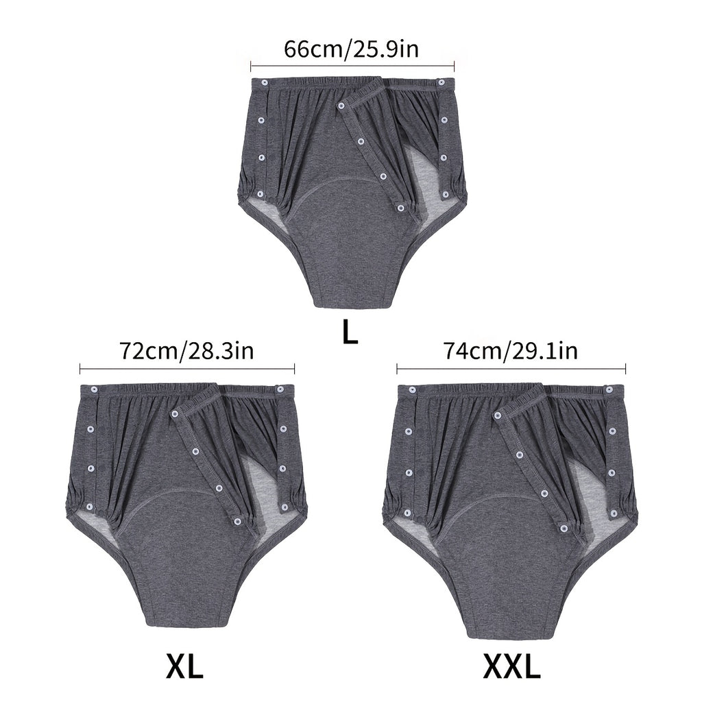 Sous-vêtement absorbant grande taille, porté de face