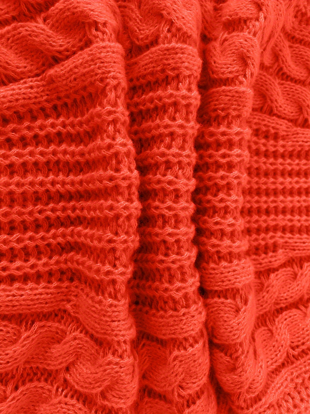 Pull grande taille, col V, forte élasticité, porté de face