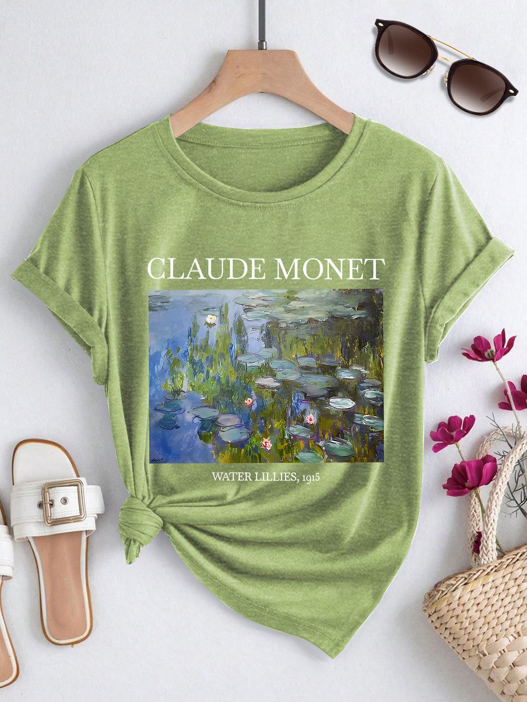 T-shirt grande taille, coupe ample, manches courtes, gros plan