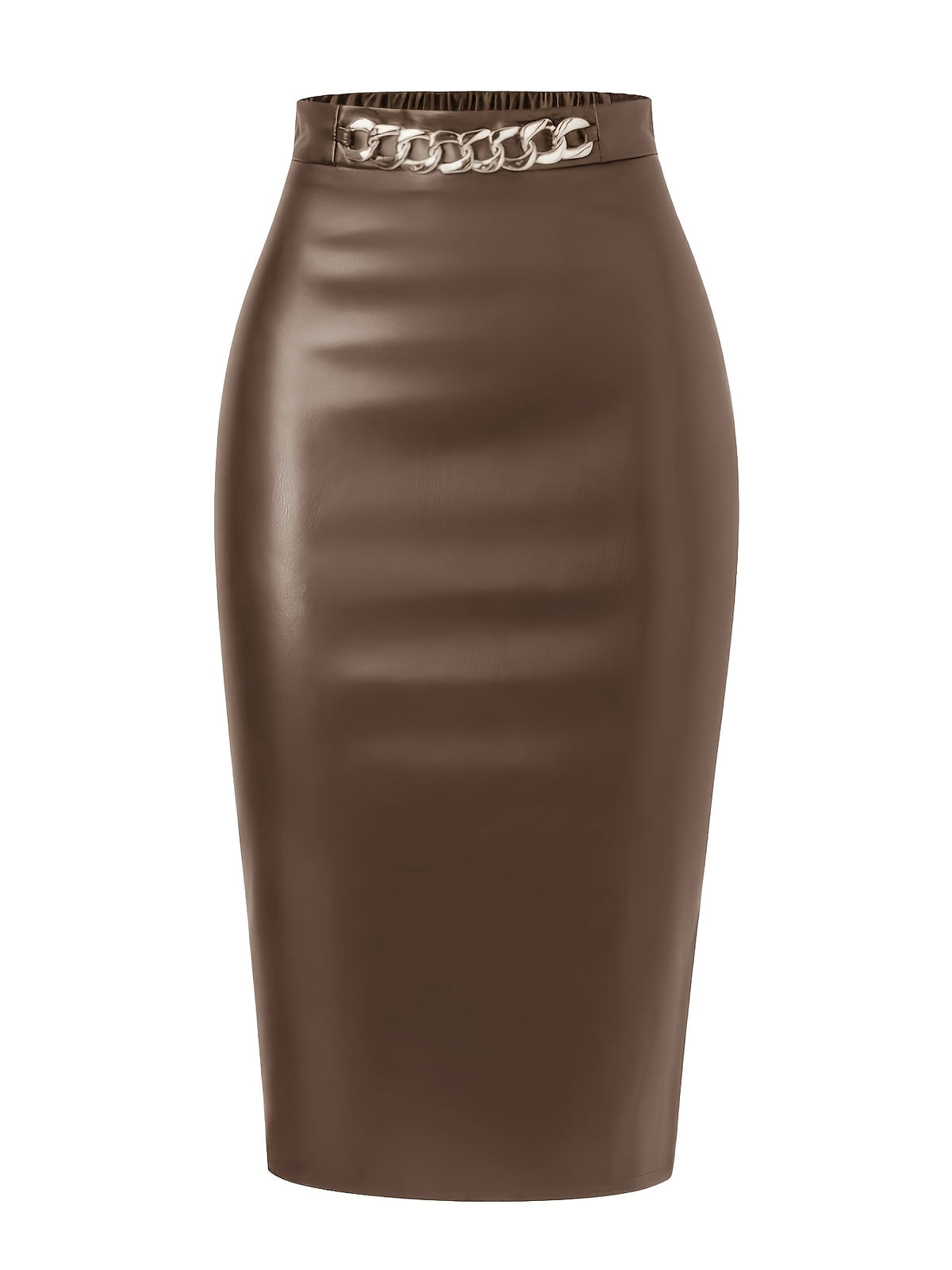 Jupe grande taille, coupe droite, toutes saisons