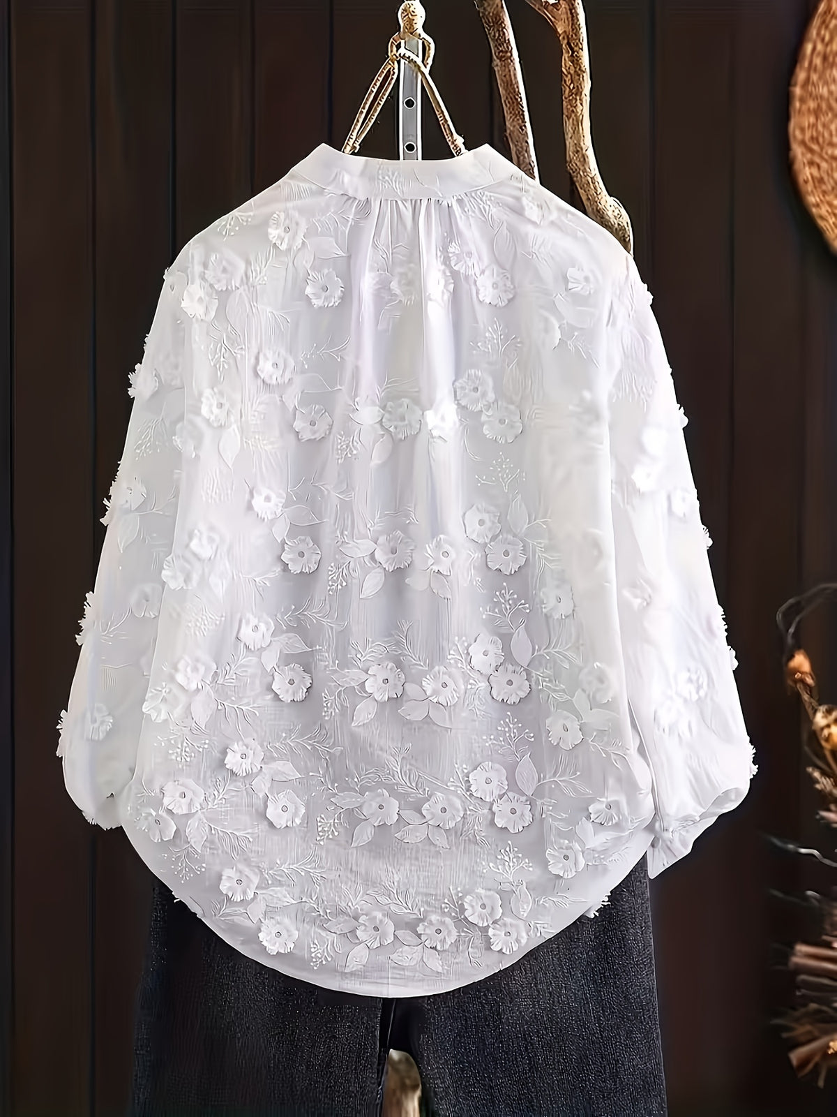 Chemise grande taille, toutes saisons — composition : 100% Polyester