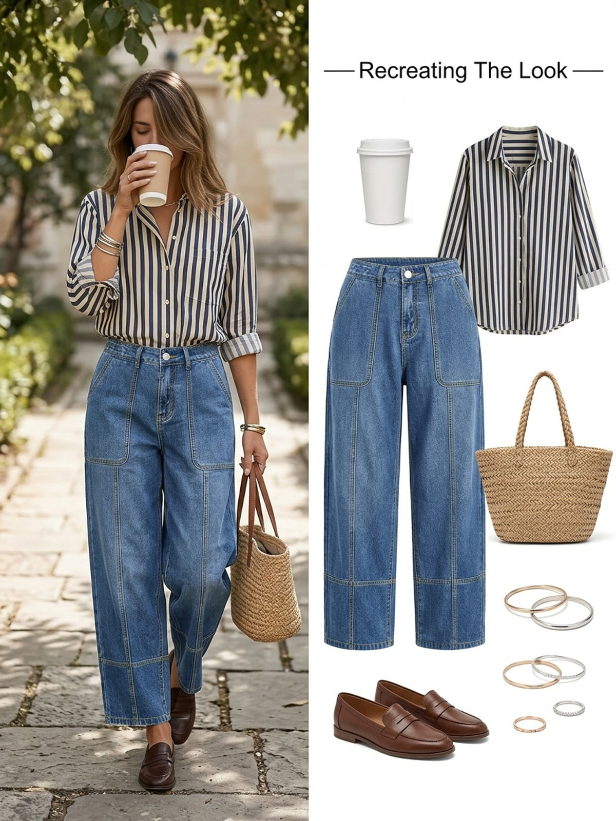Pantalon grande taille, coupe oversize, poches pratiques, tombé fluide, tissu opaque