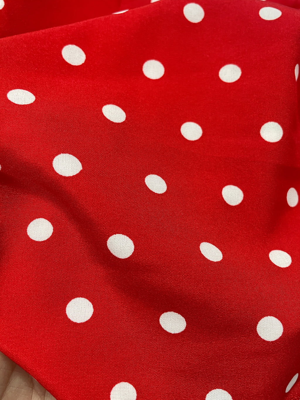Robe midi grande taille — Imprimé à pois et revers blancs