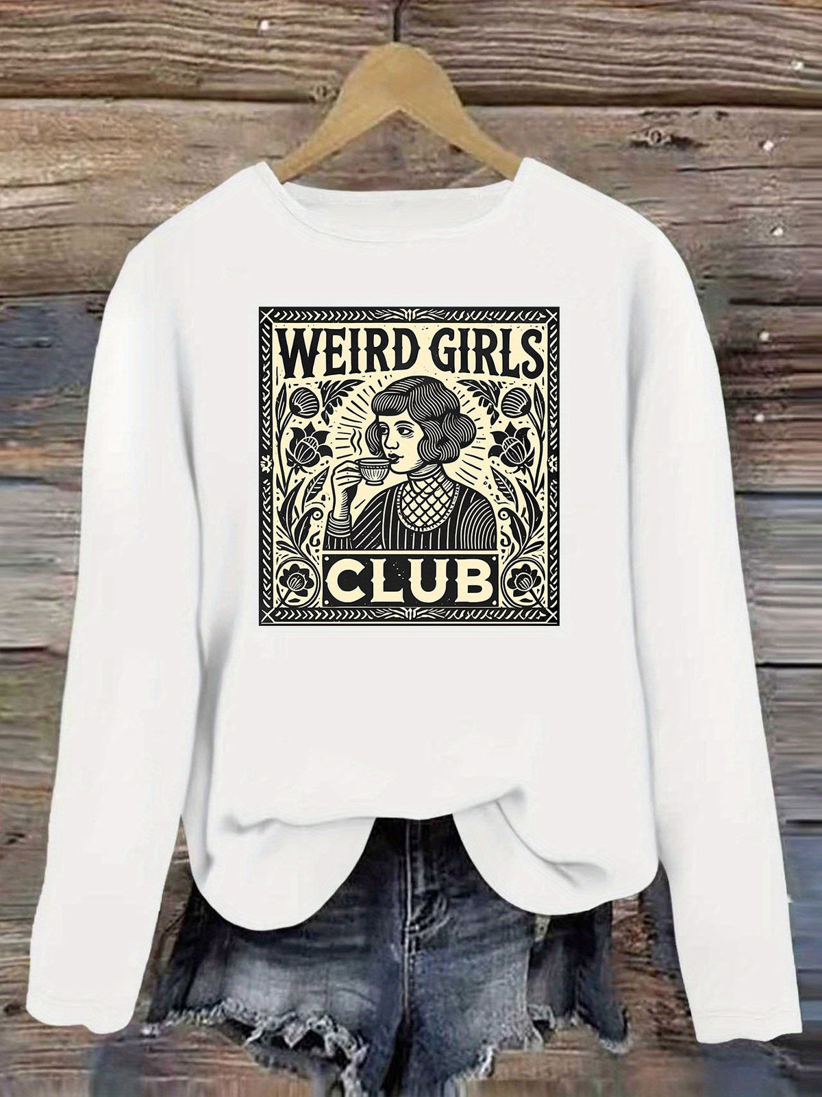 T-shirt grande taille, coupe ajustée, chaleur d'hiver, porté de face