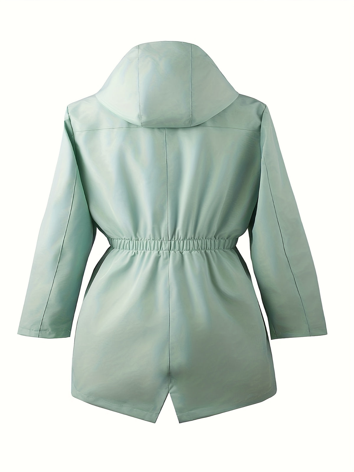 Trench grande taille, longueur midi, capuche, autre coloris