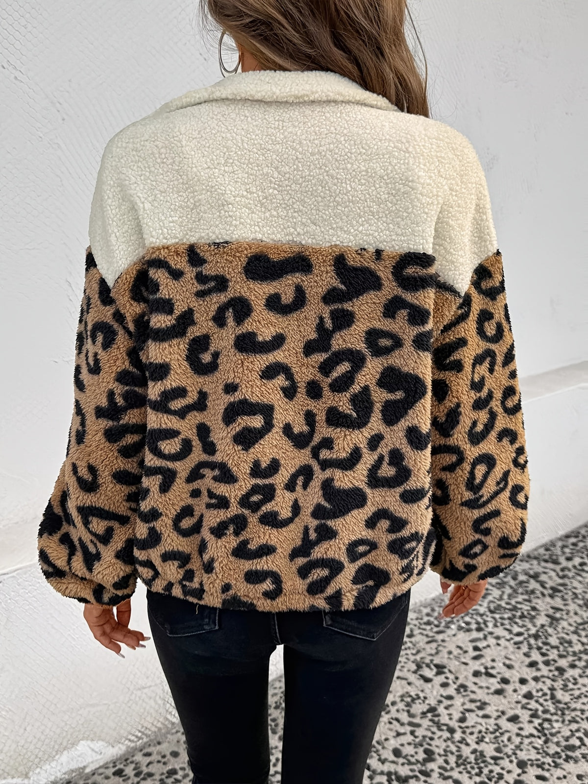 Doudoune grande taille en laine, tissu opaque