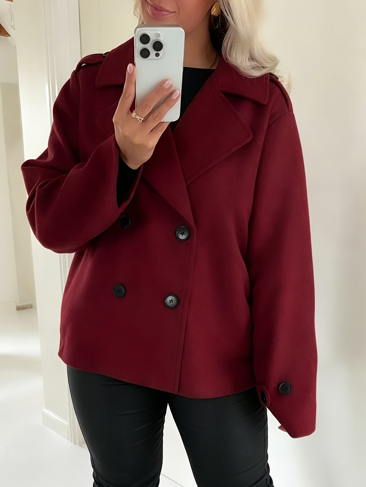 Manteau grande taille, doublure, vu de dos