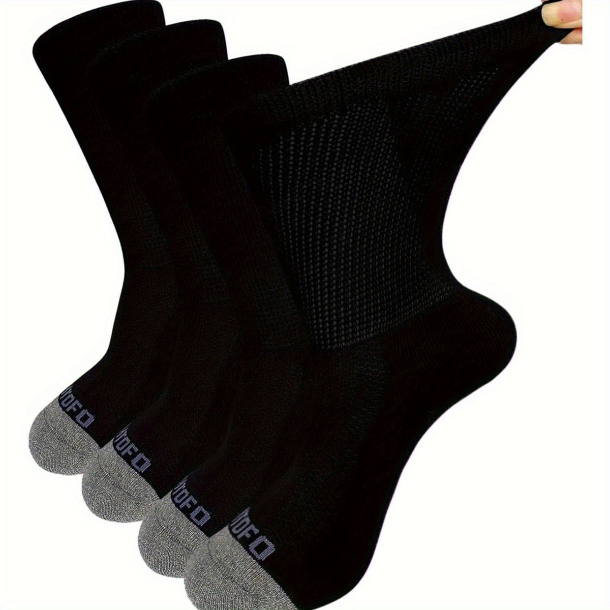 Chaussettes grande taille, coupe ample, toucher naturel, porté de face