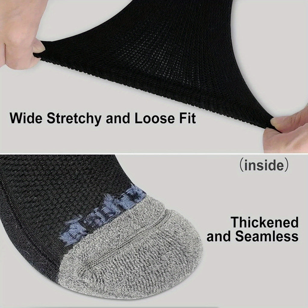 Chaussettes grande taille, coupe ample, toucher naturel, vu de dos