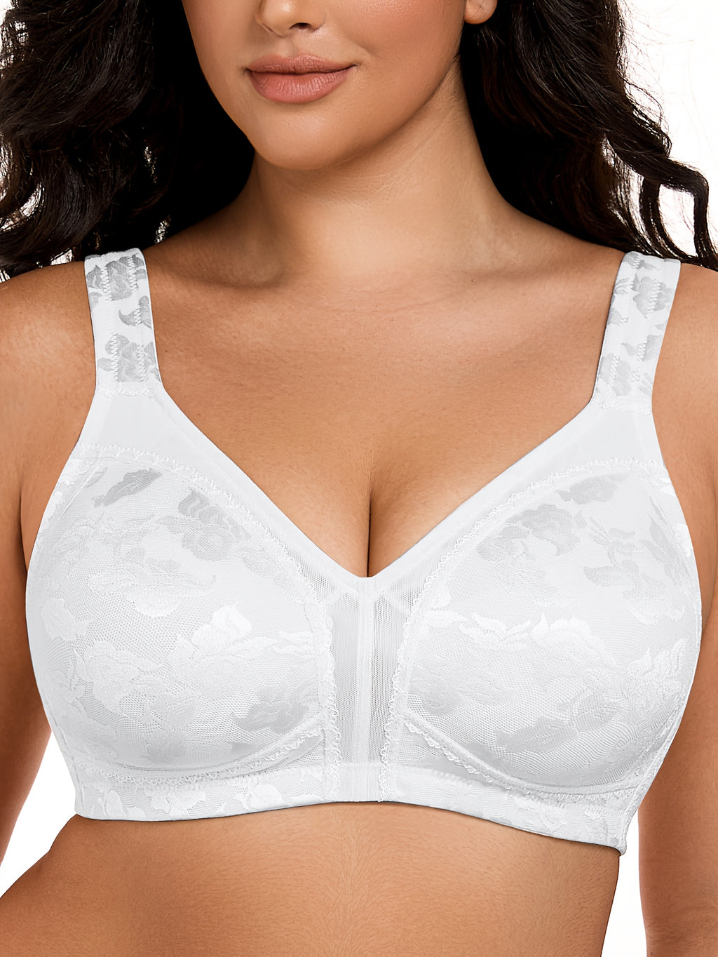 Soutien-gorge grande taille, neuf coloris en maille jacquard
