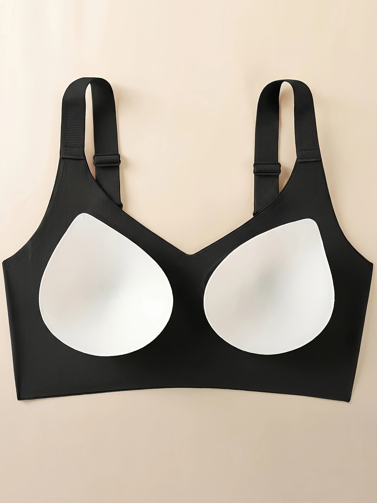 Soutien-gorge grande taille — Quatuor en maille côtelée