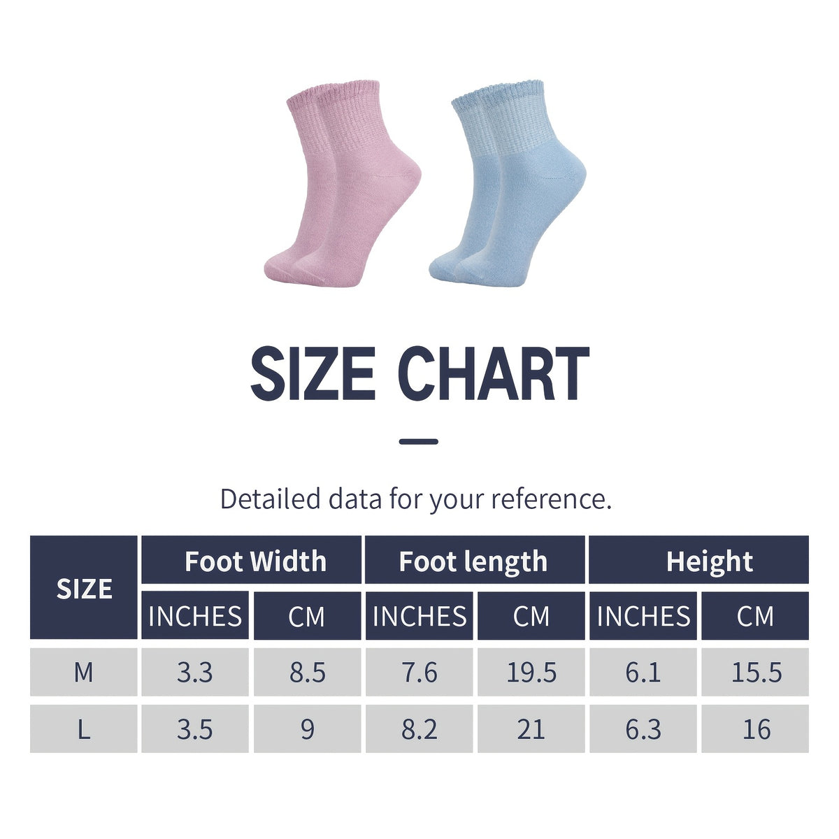 Chaussettes grande taille, coupe ample, toucher naturel, cordon de serrage, vu de dos