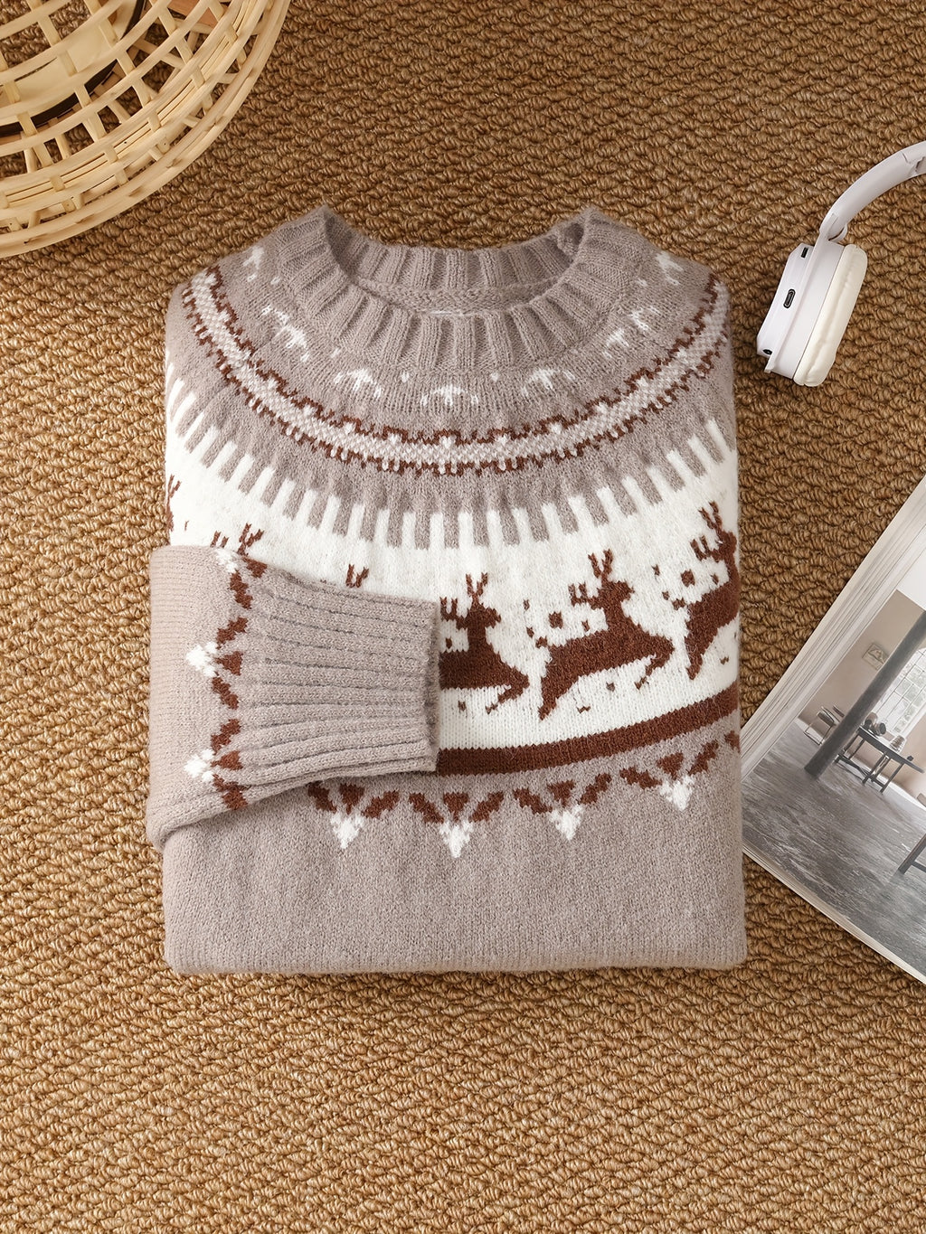 Pull grande taille, coupe ample, chaleur d'hiver