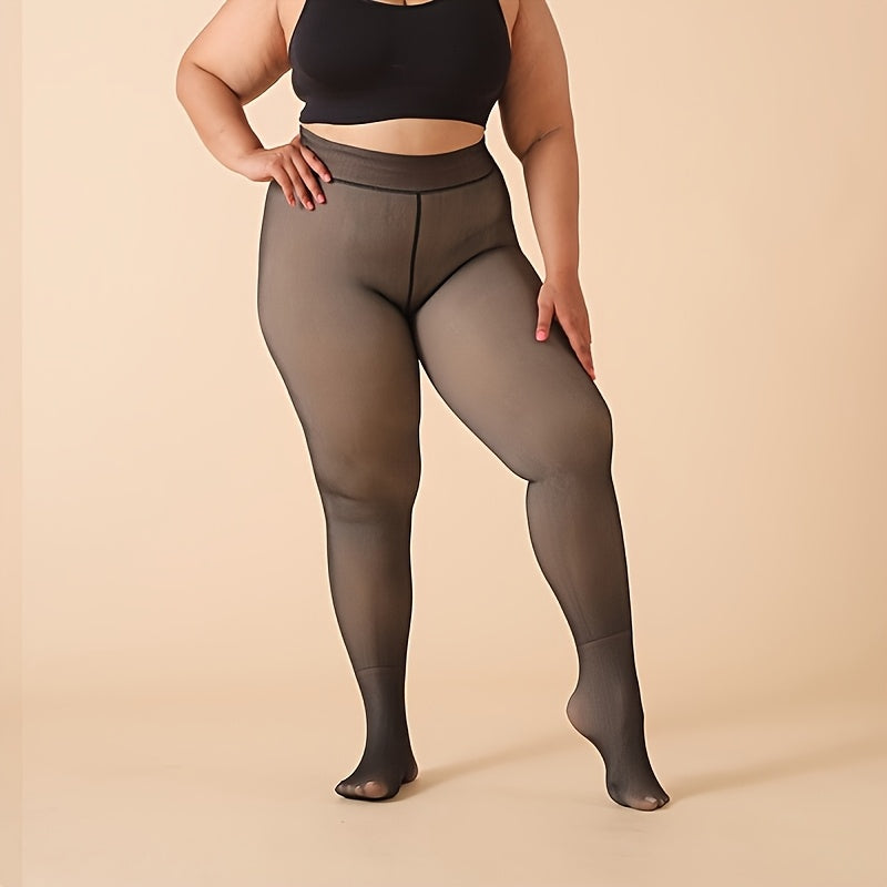 Collant grande taille, détail du tissu