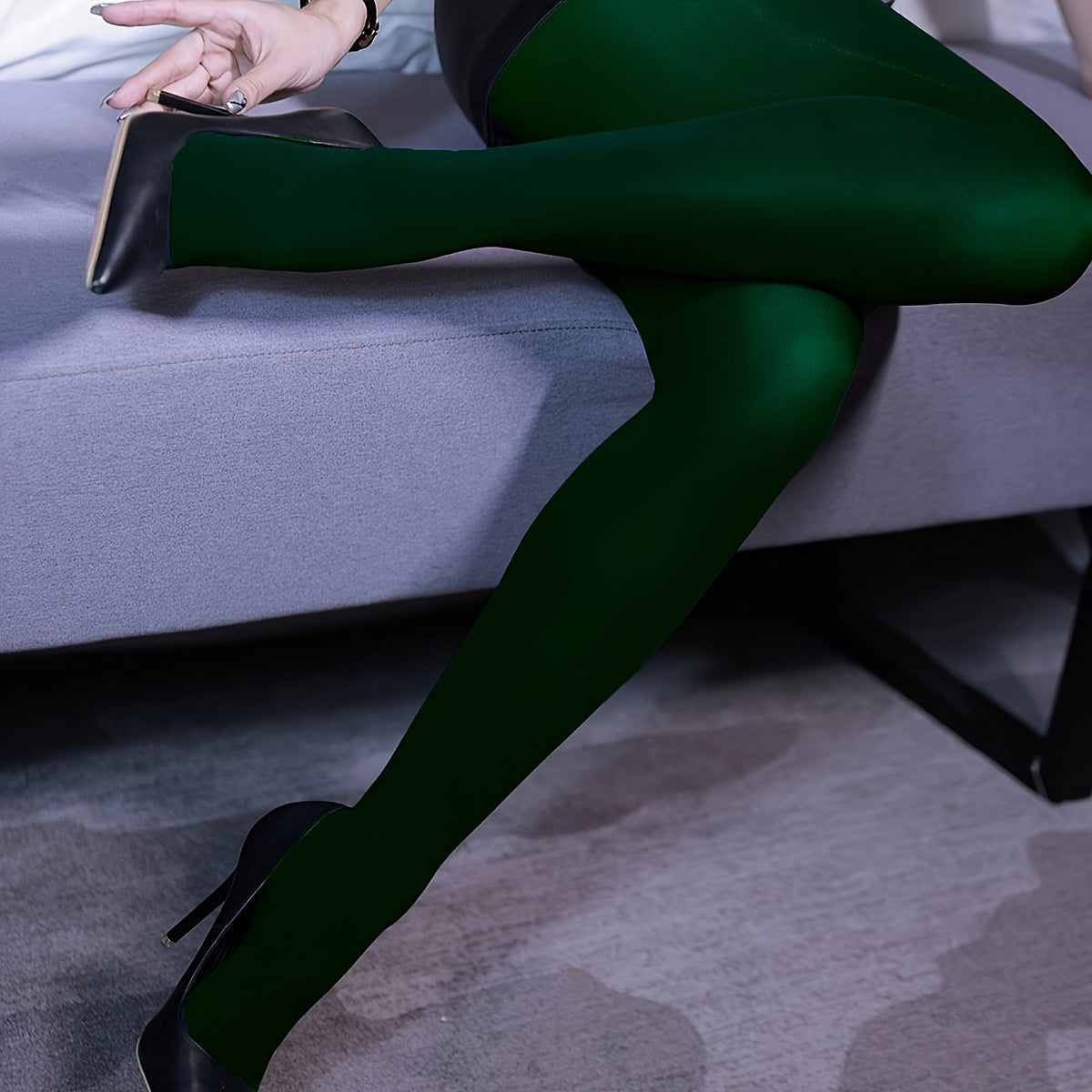 Legging grande taille — Allure élégante — matière : polyester