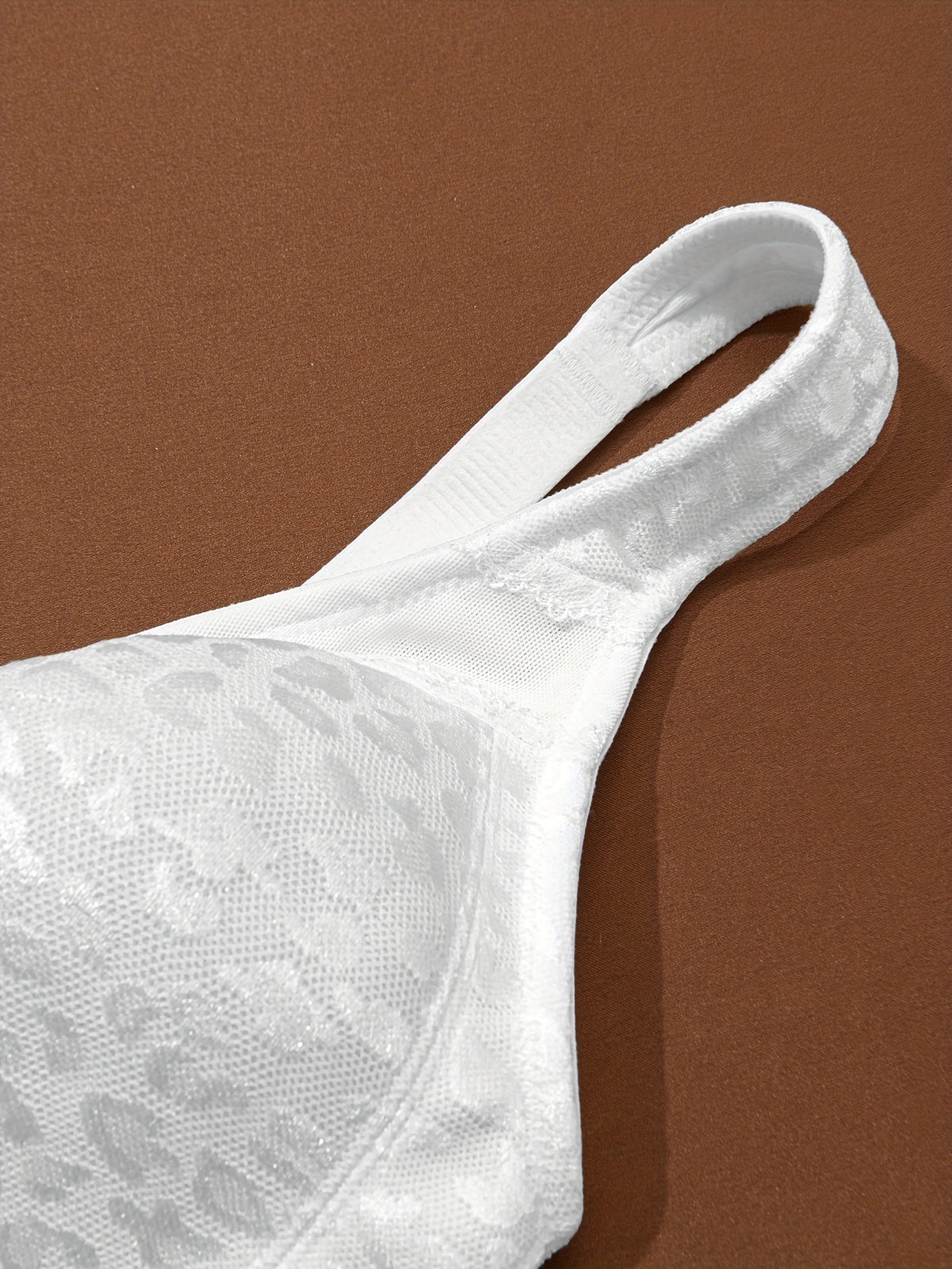 Soutien-gorge grande taille, léopard tissé en trois tons