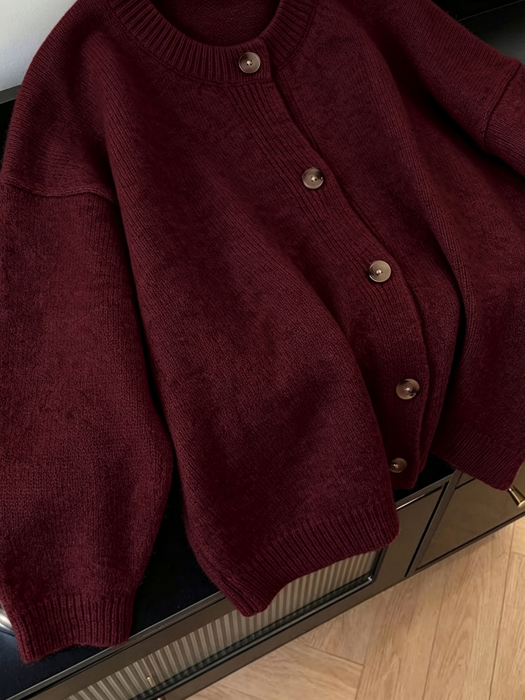 Cardigan grande taille, coupe ample, chaleur d'hiver, porté de face