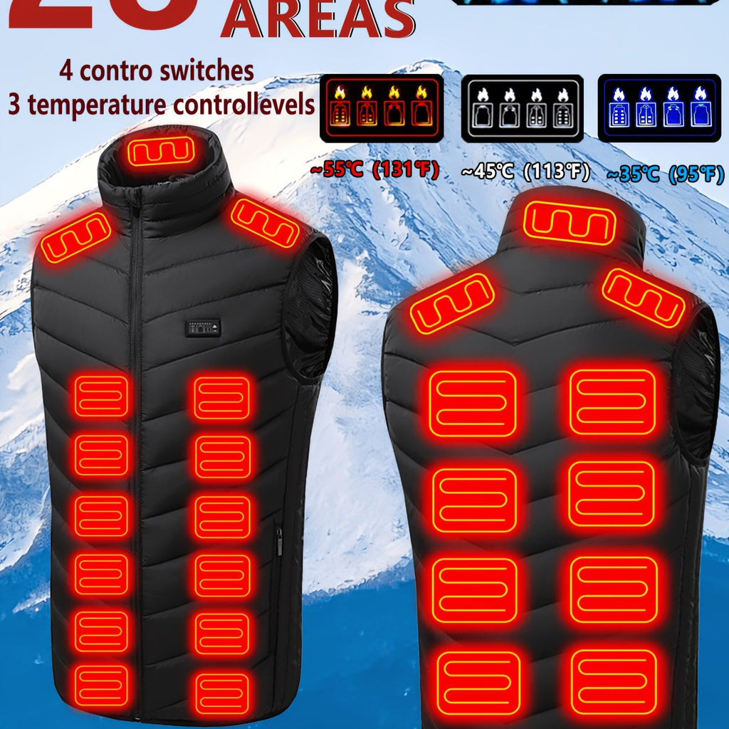 Veste grande taille, fermeture zippée, chaleur d'hiver, coupe-vent — matière : polyester