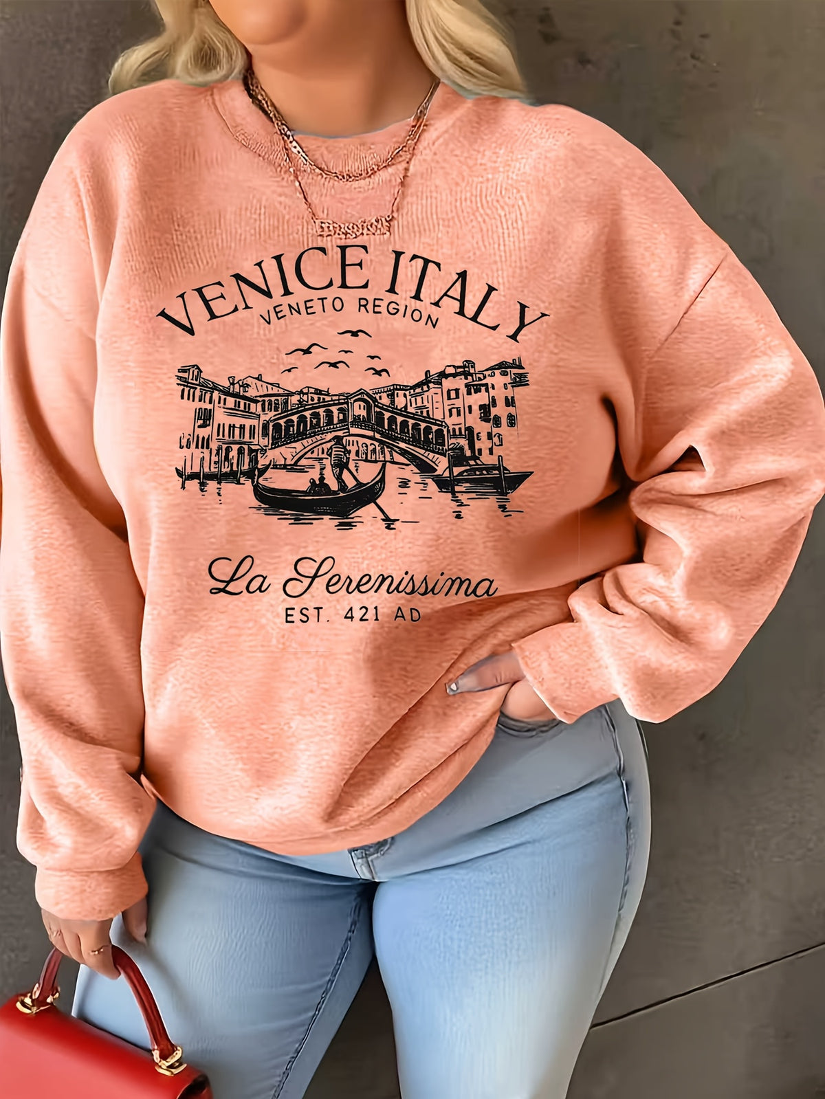 Sweat grande taille, toucher naturel — composition : 100% Coton Image