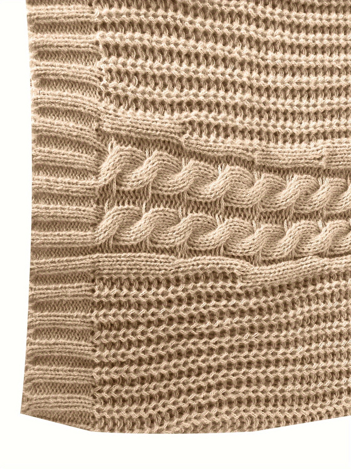 Pull grande taille, col V, forte élasticité, porté de face