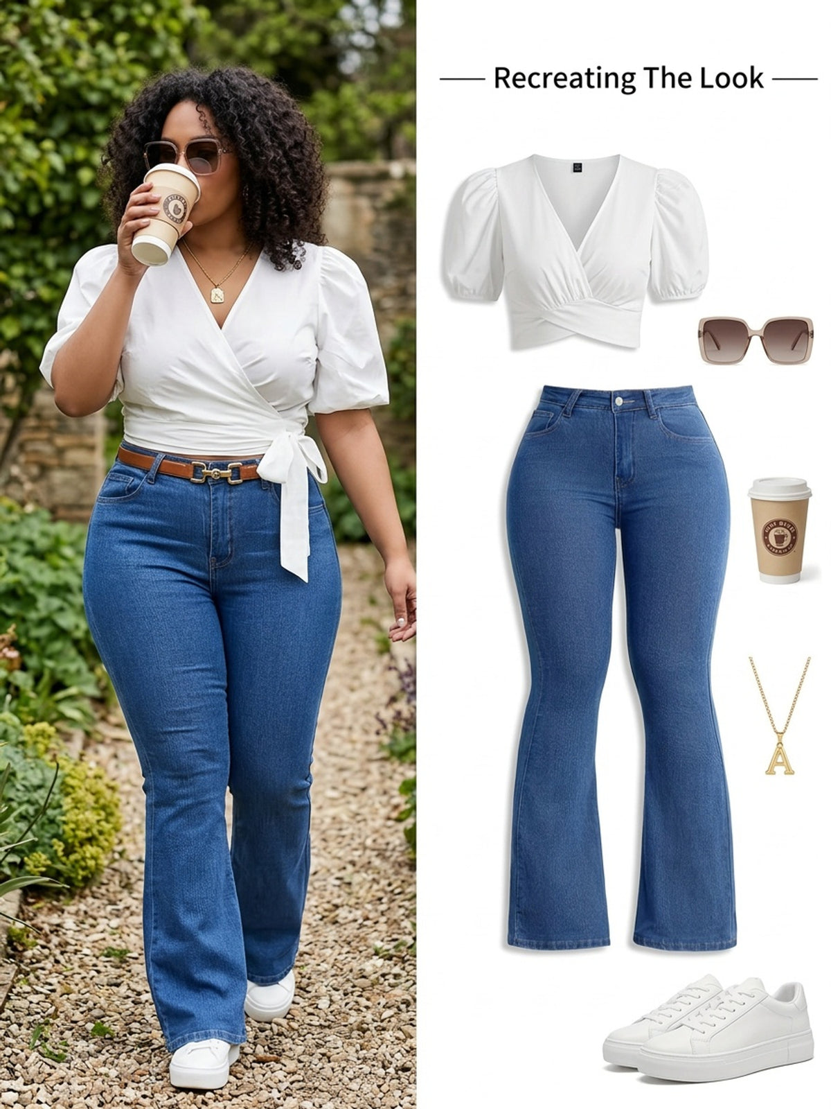 Jean grande taille, coupe oversize, tenue franche, forte élasticité, détail du tissu