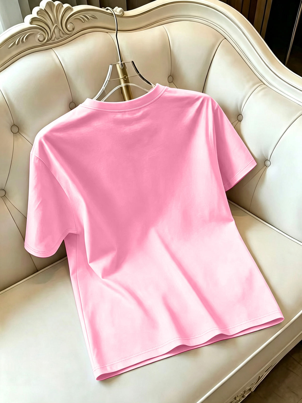 T-shirt grande taille, manches courtes, toutes saisons, gros plan