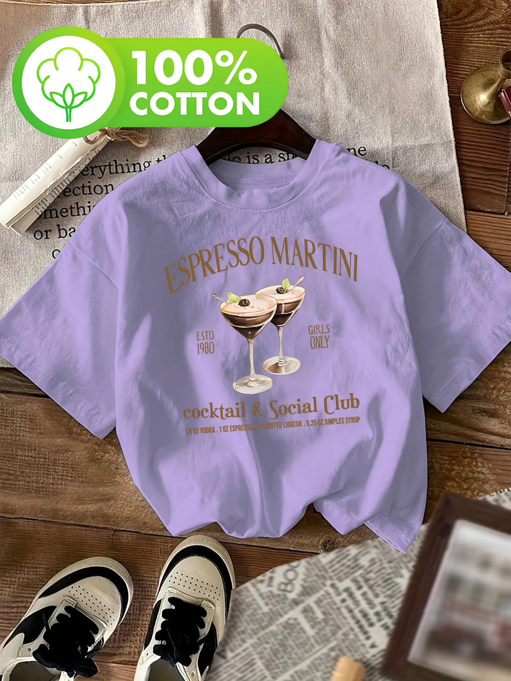 T-shirt grande taille, col rond, manches courtes, toucher naturel