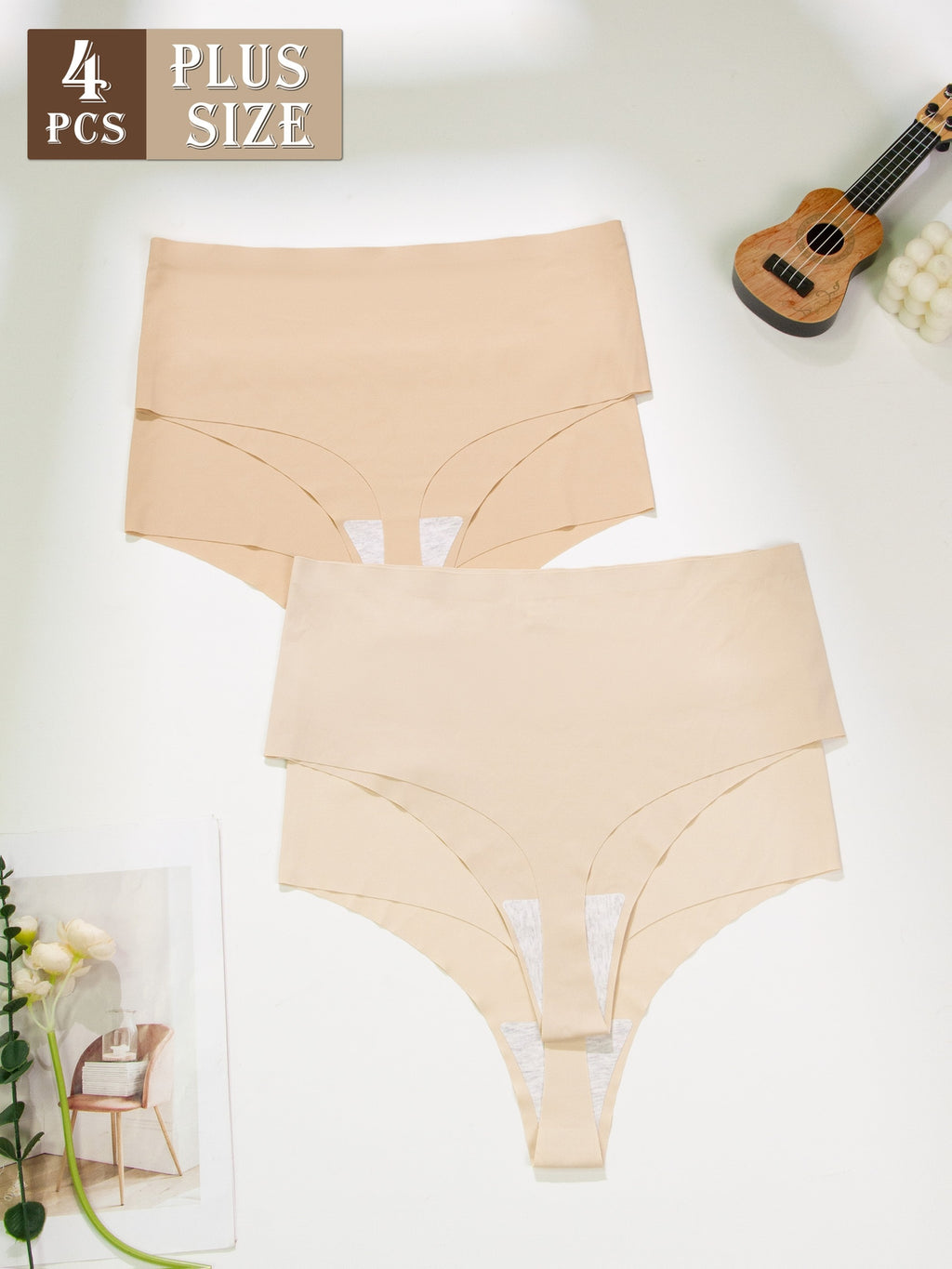 Culotte grande taille, ligne affirmée, mise en situation